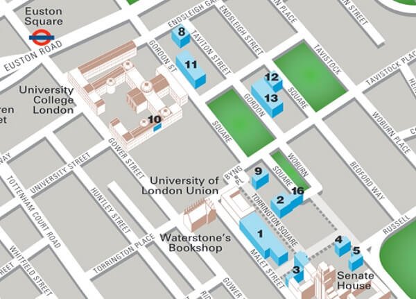 Birkbeck, University of London map