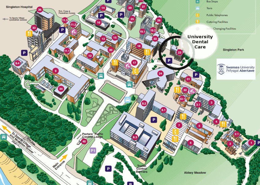 Swansea University Campus Map