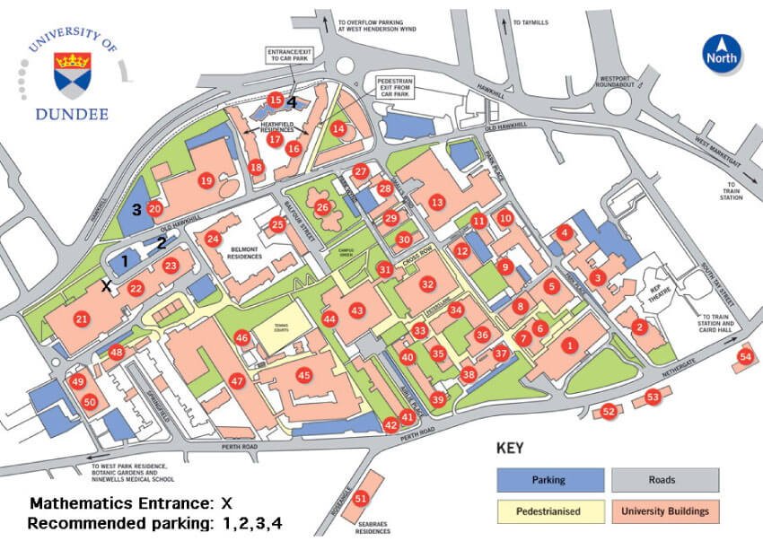 university of dundee campus map